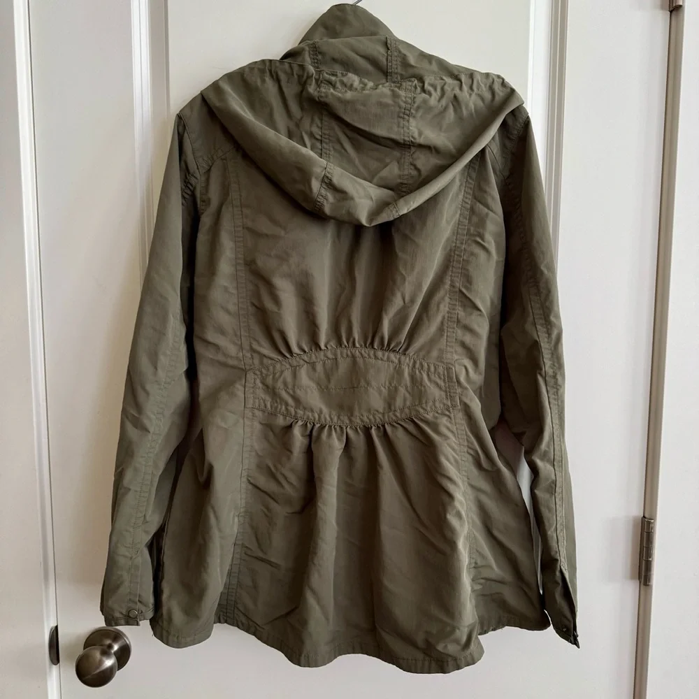 Eddie Bauer Olive Green Hooded Jacket - Picture 4 of 5